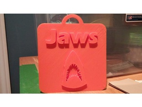 jaws movie other keychain keychains shark 3d print model - Mito3D
