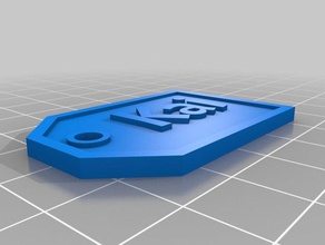 personnalisé kai porte-nom des signes les logos 3d print model - Mito3D