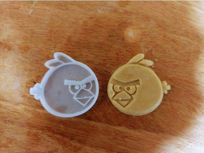 angry bird cookie mould cutter kitchen dining angrybird biscuit cartoon chocolate mold shape 3d print model - Mito3D