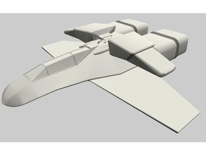 nave espacial 3d impresión 3d print model - Mito3D