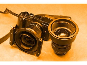 poliflex lens filter adaptor &oslash79mm haida square holder 100mm camera dslr adapter photography 3d print model - Mito3D
