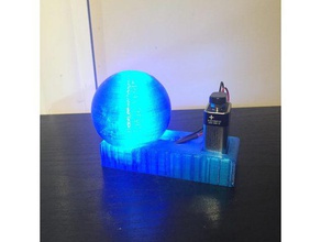 basit masaüstü parlayan lamba dekor dekorasyon ekran diy elektronik led ışık ruh 3d print model - Mito3D