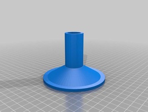 flagpole stand 20mm replacement parts flag holder 3d print model - Mito3D