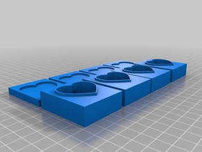 seifenform herz 3d-drucken 3d print model - Mito3D