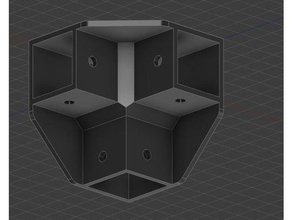 3 corner bracket 10 series 3d printer parts 3d print model - Mito3D