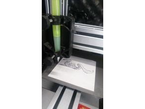 snapmaker springy pen plotter 3d printer accessories cnc drawing holder pencil 3d print model - Mito3D