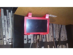 raspberry pi3 5 inch touchscreen short edition hanging 3d printer parts 5inch case touch screen 3d print model - Mito3D