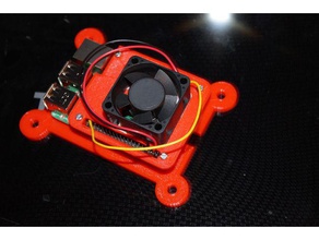raspberry pi noctua 40mm fan mount remix bilgisayar case 3d print model - Mito3D