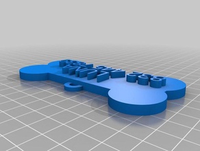 minha personalizado pet dog tag osso em forma alongada animais de estimação 3d print model - Mito3D