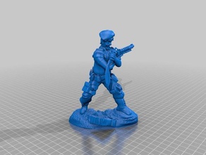 forças especiais capitão prancha modelos liga lendas soldado warhammer 40k 3d print model - Mito3D