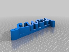 my customized 3d name plate lucy sculptures 3d print model - Mito3D