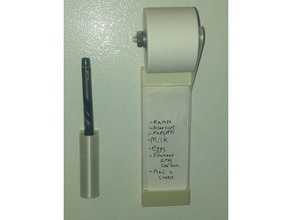receipt paper shopping list organization magnet neodymium 3d print model - Mito3D