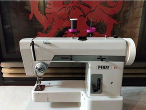 thread spoolbobbin goleiro hobby bobina titular de algodão costurar costura spool 3d print model - Mito3D