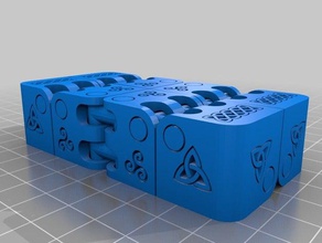 oldgaf celtic cube toys games fidget toy 3d print model - Mito3D