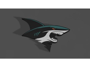 san jose sharks alternativo logotipo signos logotipos 3d print model - Mito3D
