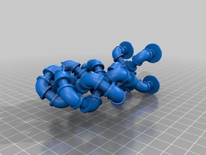 toroidal boru matematik sanat 3d print model - Mito3D