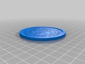 de saneamento água da placa vedação moedas emblemas nova orleans medidor 3d print model - Mito3D