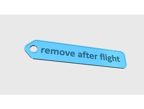 remove after flight keychains 3d print model - Mito3D