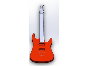 guitare électrique de la musique pont rock chaîne 3d print model - Mito3D