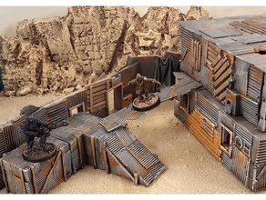 shanty passerelle giocattolo gioco accessori 28mm edificio in miniatura scenario terreno wargame 3d print model - Mito3D