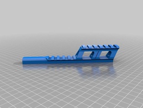 caliburn rail riser toy game accessories nerf blaster picatinny 3d print model - Mito3D