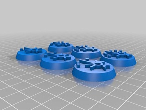 necron objective markers space zombies xd models necrons wargaming warhammer 40k 3d print model - Mito3D