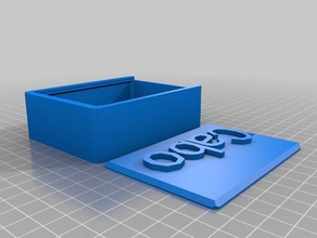 la mia su misura intorno coperchio della scatola di cabo contenitori 3d print model - Mito3D