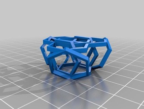 Sechseck stehen math Kunst 3d print model - Mito3D