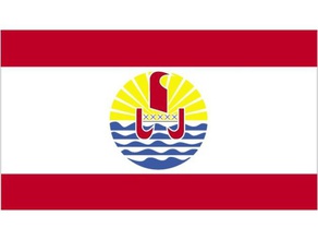 drapeau polyn&eacutesie fran&ccedilaise other flag polynsie tahiti vahin 3d print model - Mito3D