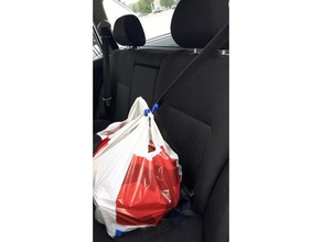 cinture di sicurezza, shopping bag hook organizzazione automotive auto 3d print model - Mito3D