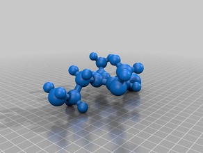 2c-b molecule learning 3d print model - Mito3D