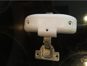 kitchen door bracket replacement parts 3d print model - Mito3D