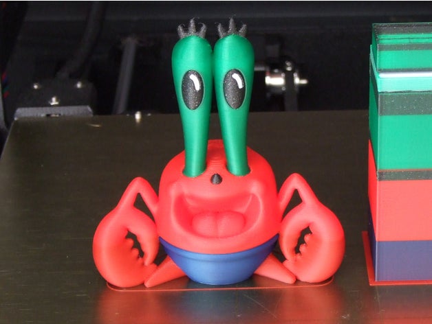 baby krabs multi-materiale remix altri mmu mr multi-colore multi-estrusione spongebob 3D print model - Mito3D