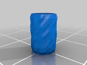 triangulated cup containers glass triangle 3d print model - Mito3D