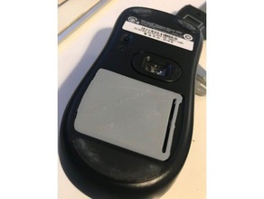 microsoft wireless mouse 1000 battery cover computer 3d print model - Mito3D