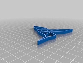 meine individuelle origami-Kolibri Dekor 3d print model - Mito3D