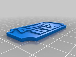 my customized nameplate 2 row decor 3d print model - Mito3D