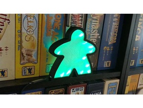 meeple light toy game accessories board lamp 3d print model - Mito3D