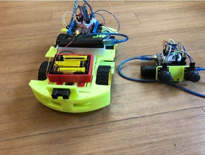 arduino a distancia de coche la robótica uno joystick motor control remoto 3d print model - Mito3D