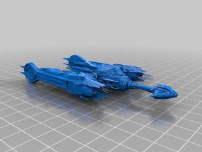 star trek klingon sarcophagus ship 3d printing 3d print model - Mito3D