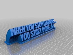 quote office customized 3d print model - Mito3D