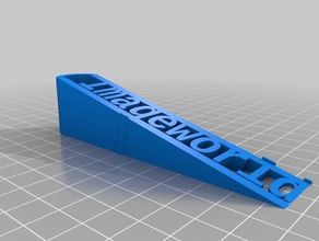 meu personalizados batente de porta office 3d print model - Mito3D