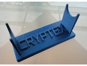 cryptex stand personalizzabile per la matematica arte 3d print model - Mito3D