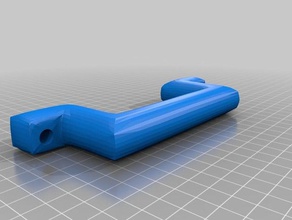 nice big pull handle diy door 3d print model - Mito3D