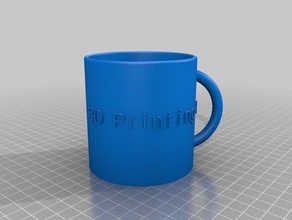 La impresión en 3d vivo de la taza cocina comedor personalizado 3d print model - Mito3D