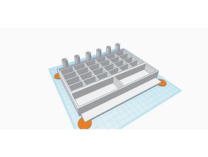 Aquarell-malen-Fach-Deckel Kunst tools Pinsel Malerei storage box Aquarell-box 3d print model - Mito3D