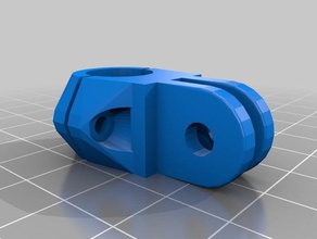 my customized gopro mounts- 124mm bar2double camera 3d print model - Mito3D