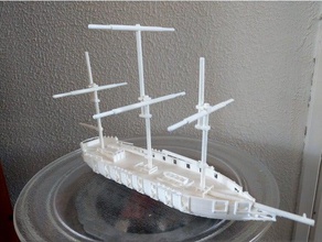 ship battle art 3d modeling battleship boats fidget spinner fun funny thing miniature pirate scale sea star wars vessel 3d print model - Mito3D