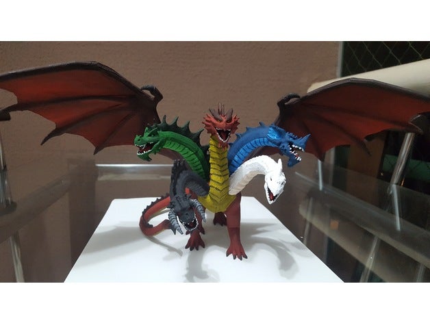 drag&atildeo tiamat creature 3D print model - Mito3D