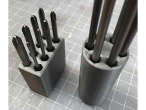 screw bit holder tool holders boxes hand tools screwdriver 3d print model - Mito3D